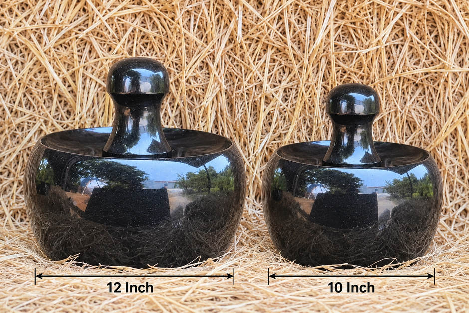 Attu Kal Full Stone Handle (Grinding Stone) - Classic curve design