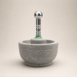 Idikal - compact size with steel handle (Black stone)