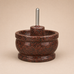 Attu Kal Polished Steel Handle (Grinding Stone)
