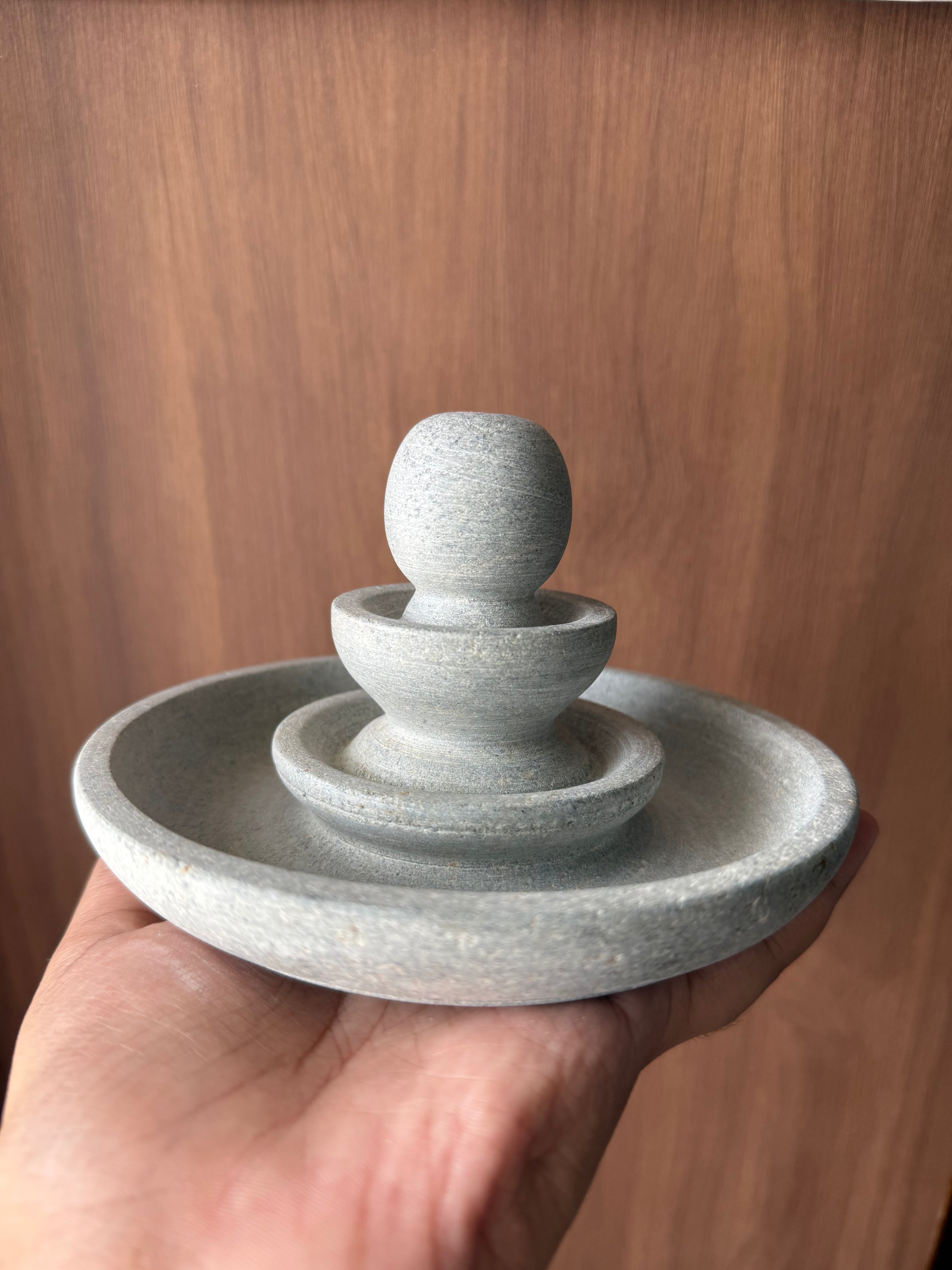 Incense Stick holder / oothupathi stand - soap stone