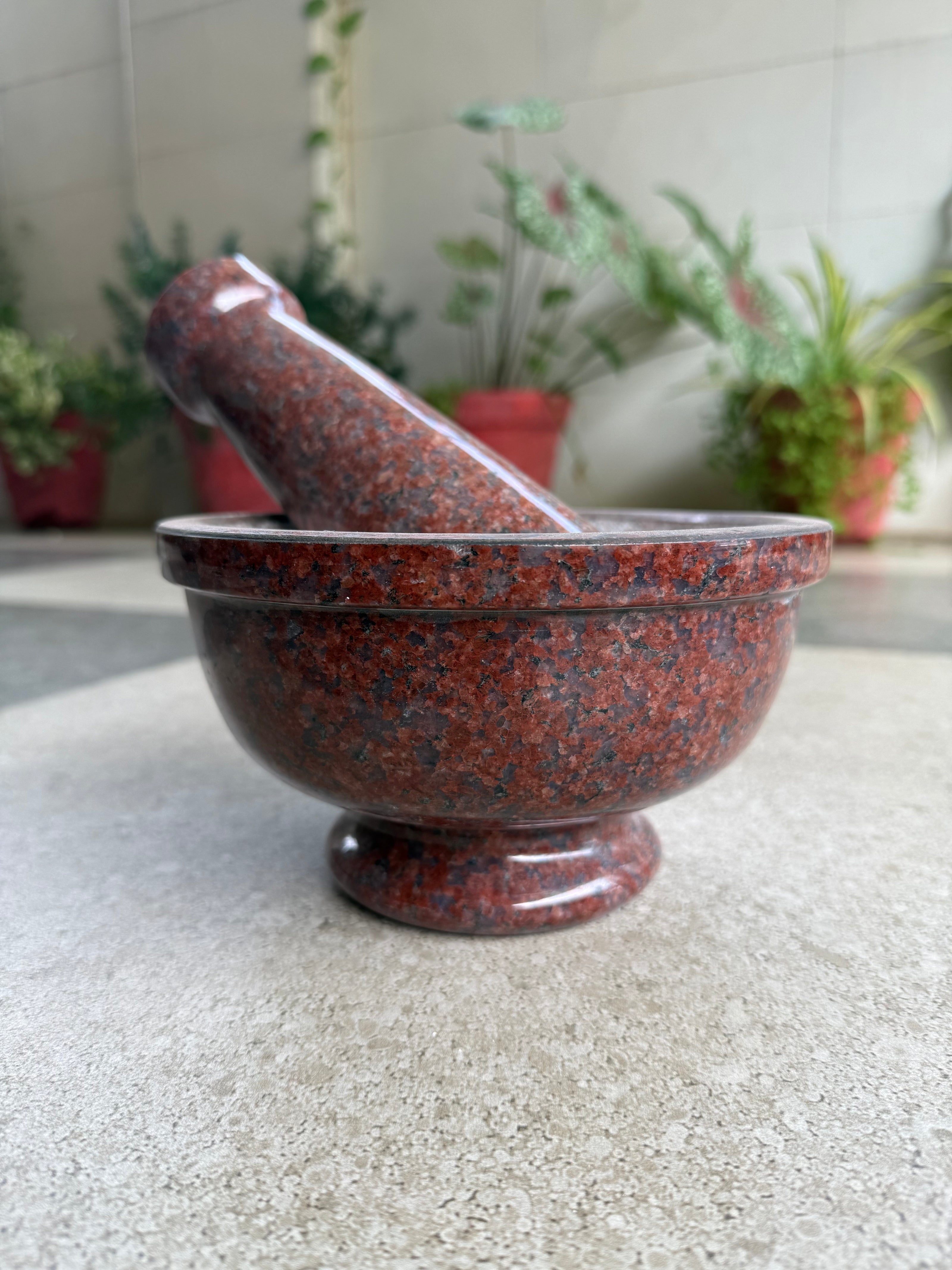 Idikal (Colour Granite) - Signature mortar and Pestle