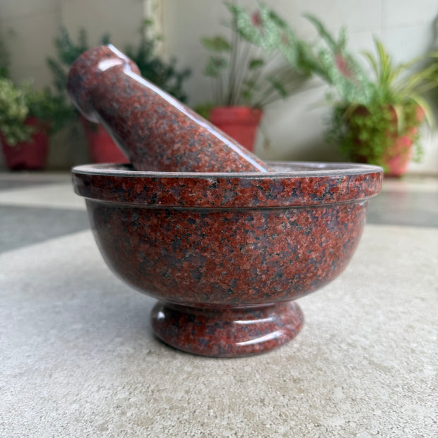Idikal (Colour Granite) - Signature mortar and Pestle