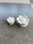 Incense stick holder / oothupathi stand - white marble