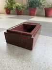Vasthu Bowl (Square) - Ruby Red Granite