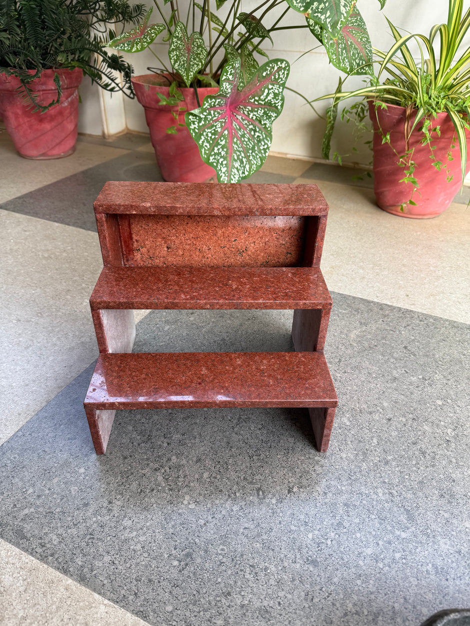 Golu stand - lakshmi red granite