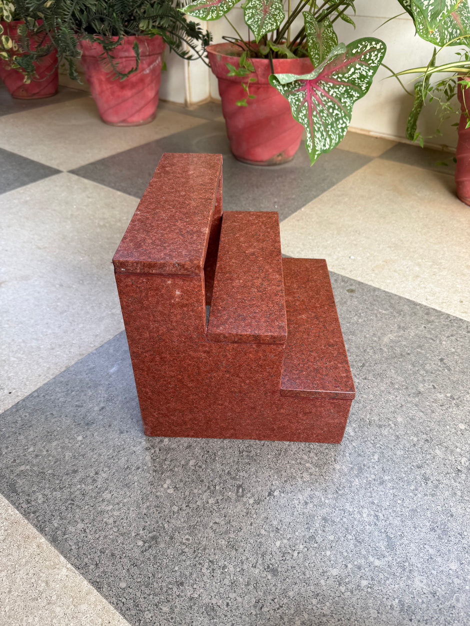 Golu stand - lakshmi red granite