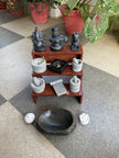 Golu set - lakshmi red granite