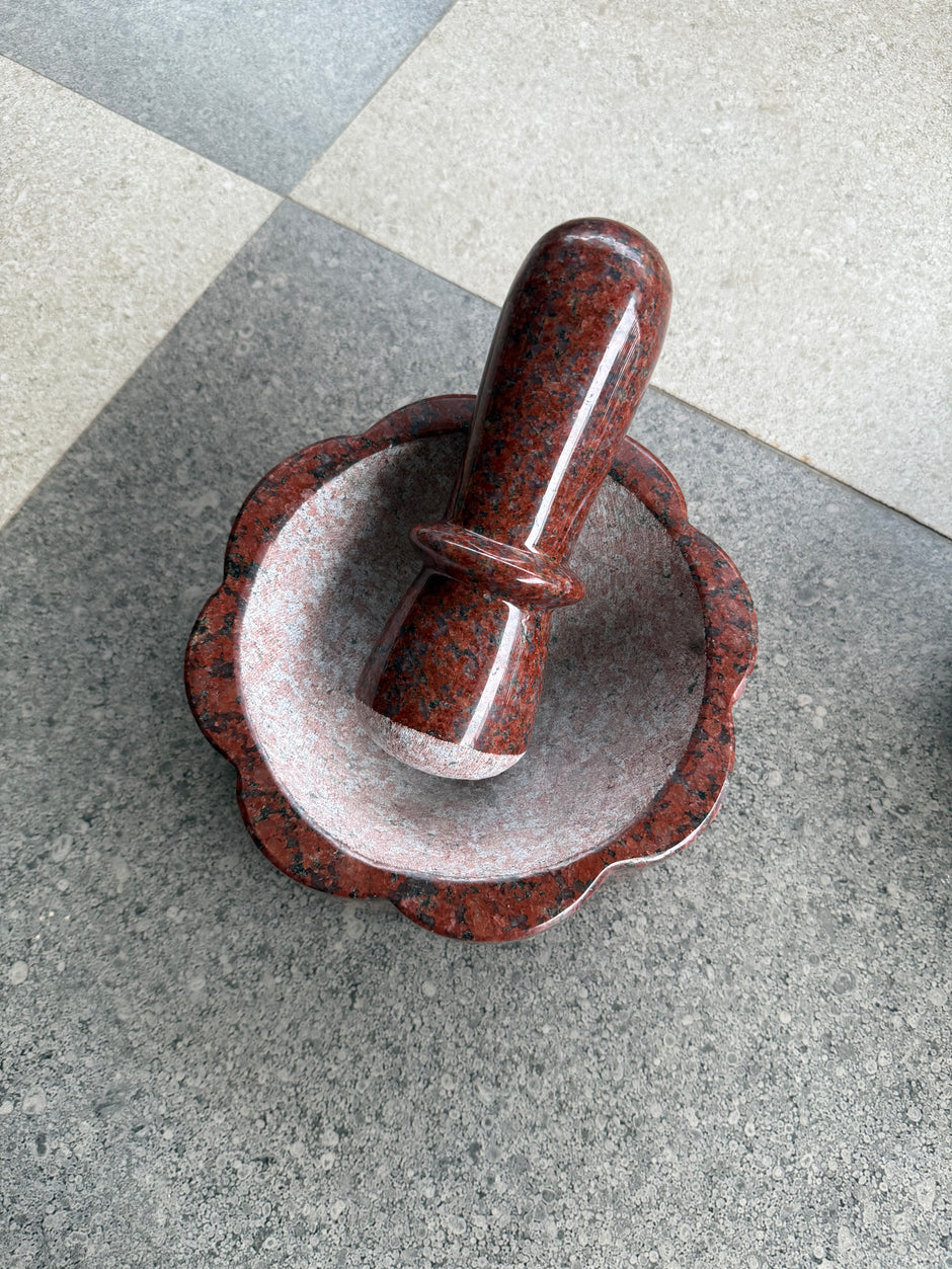 Bloom stone mortar and pestle (idikal)