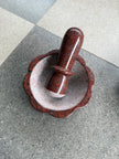 Bloom stone mortar and pestle (idikal)