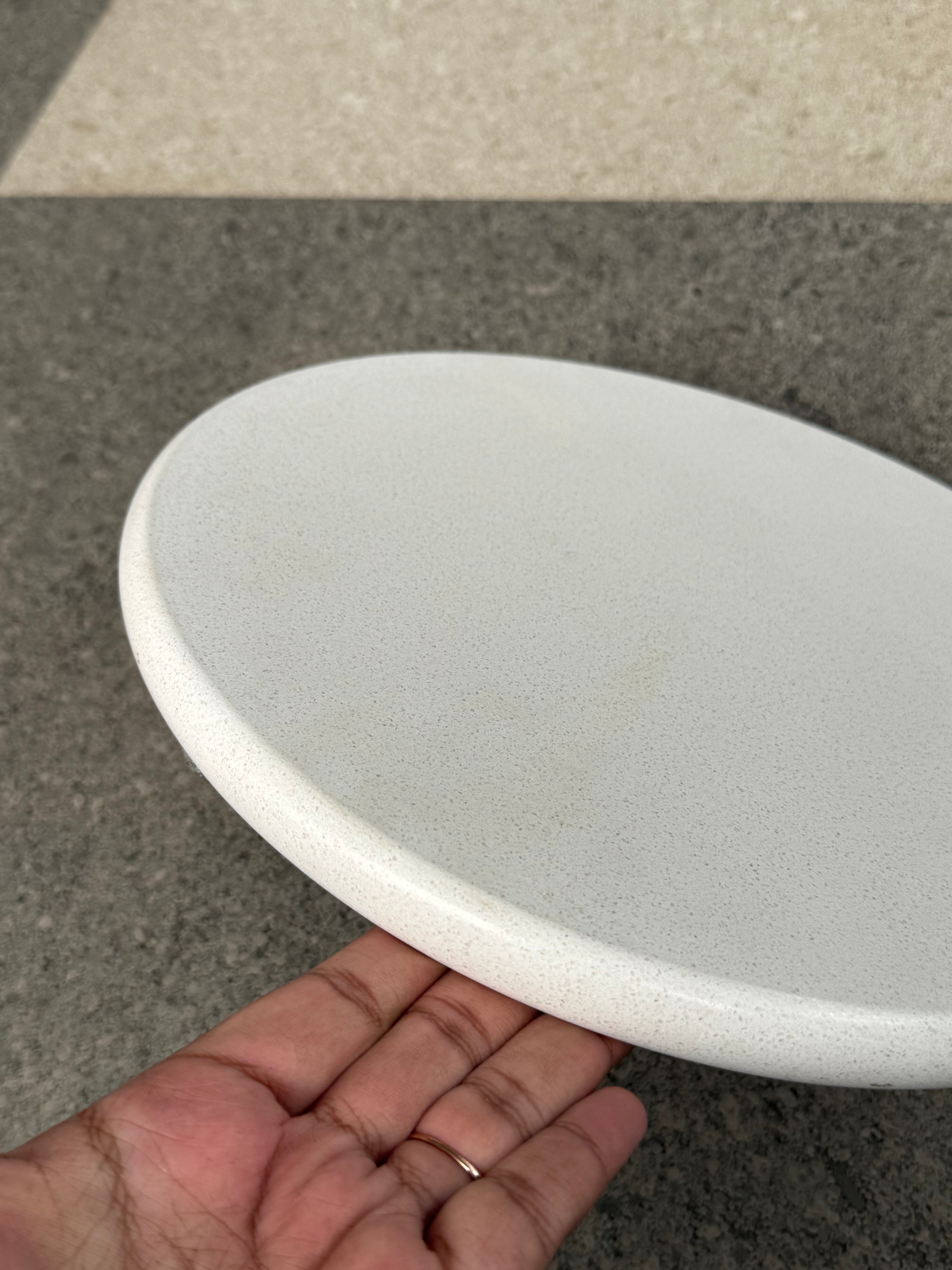Chapathi stone (full white)- Artificial granite