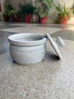 Salt jar | curd pot - Soap stone (300-400 g)