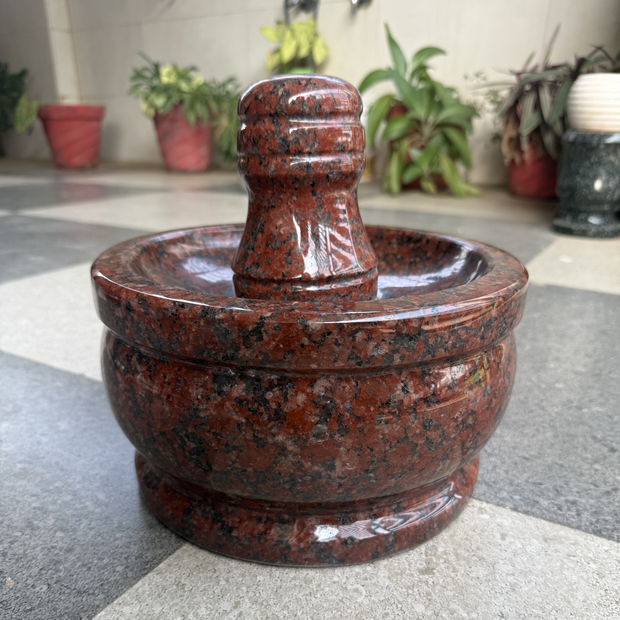 Attu Kal Full Stone Handle (Grinding Stone) - Design 1