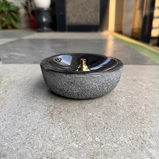 DIYA - 5 inch round rough outside, polished inside
