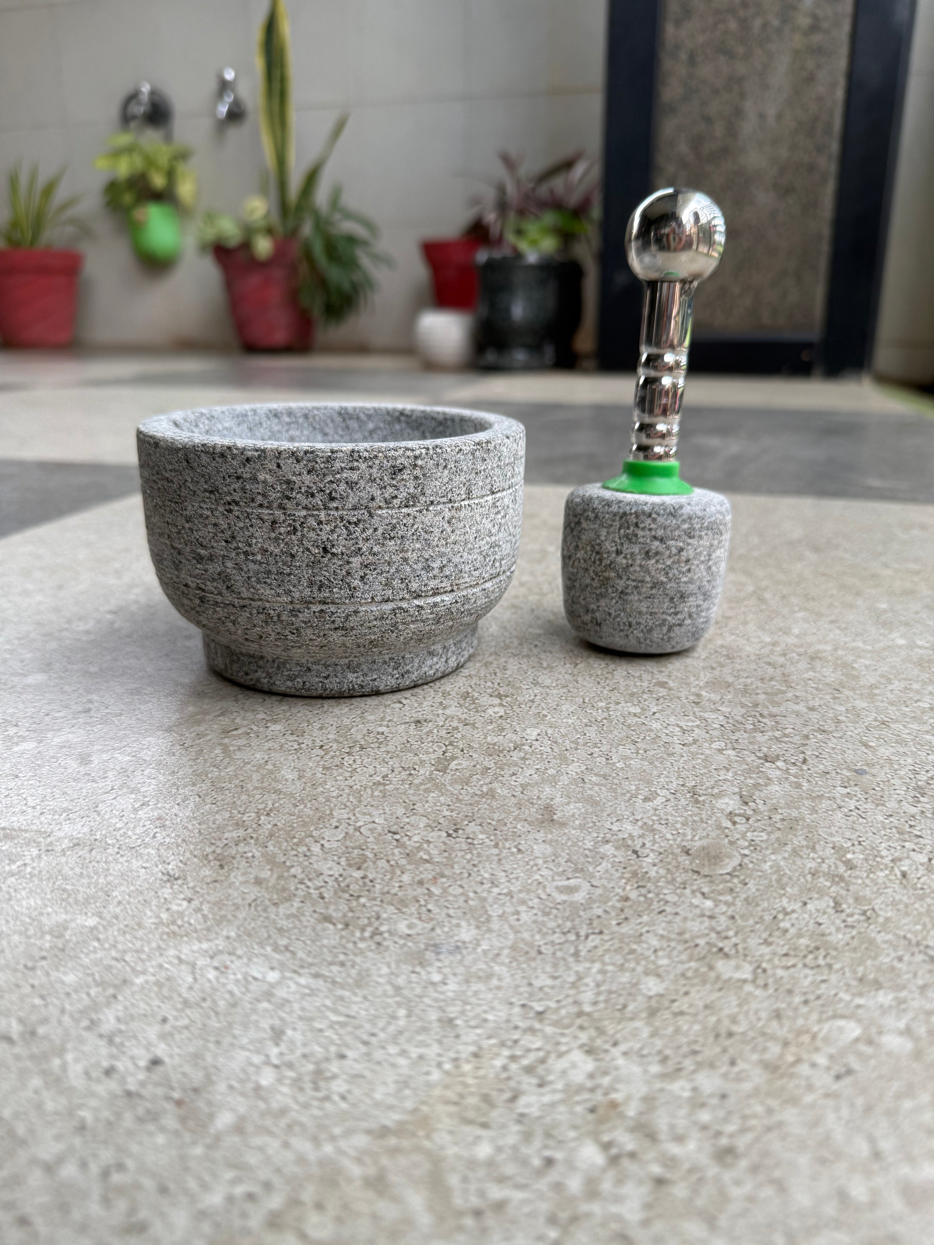 Idikal - compact size with steel handle (Black stone)