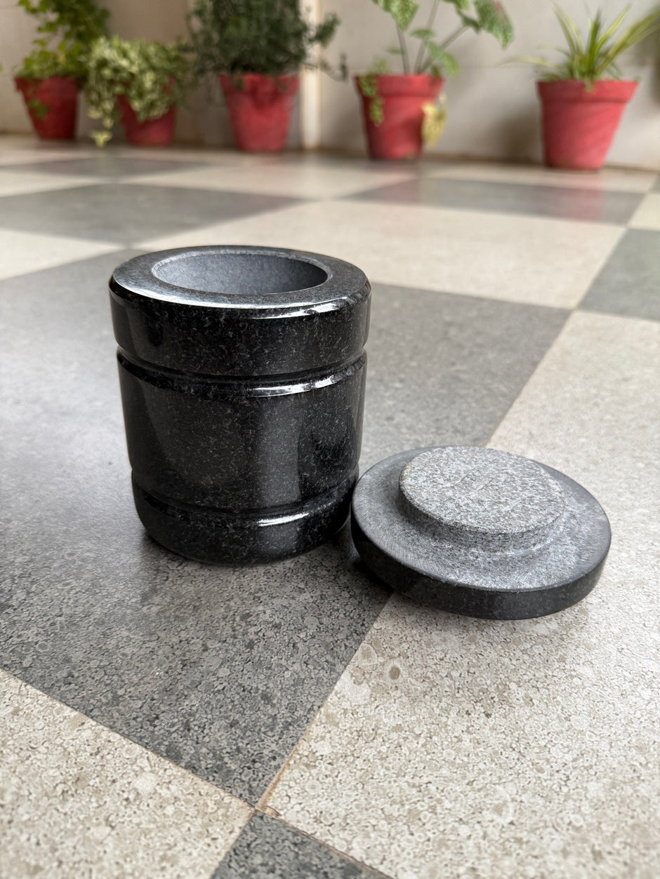 Salt jar (500 g) - Granite
