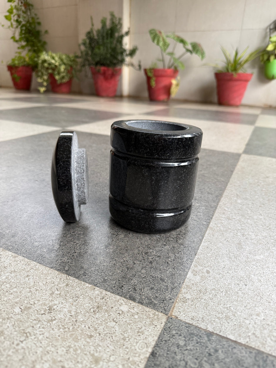 Salt jar (500 g) - Granite