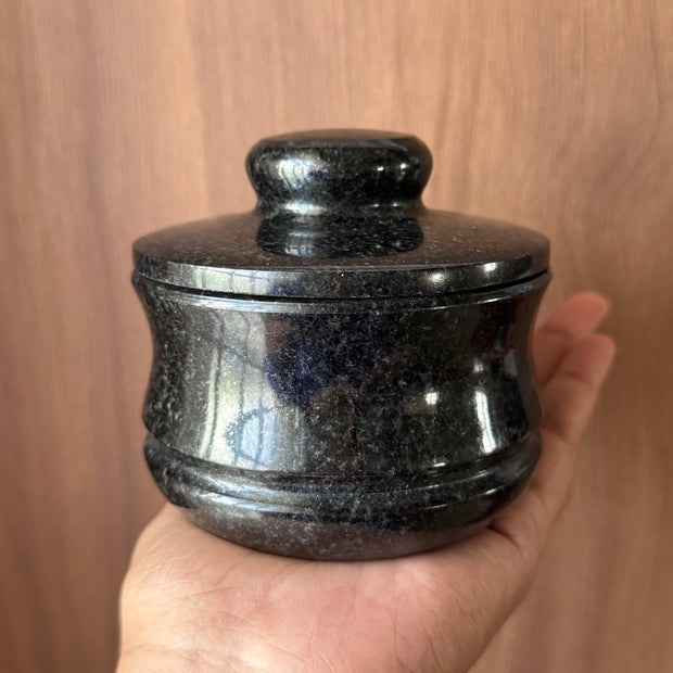 Salt jar with nob - super sizes