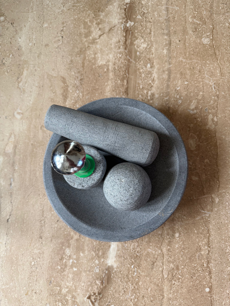 Idikal with 3 handles (Unpolished) - Granite