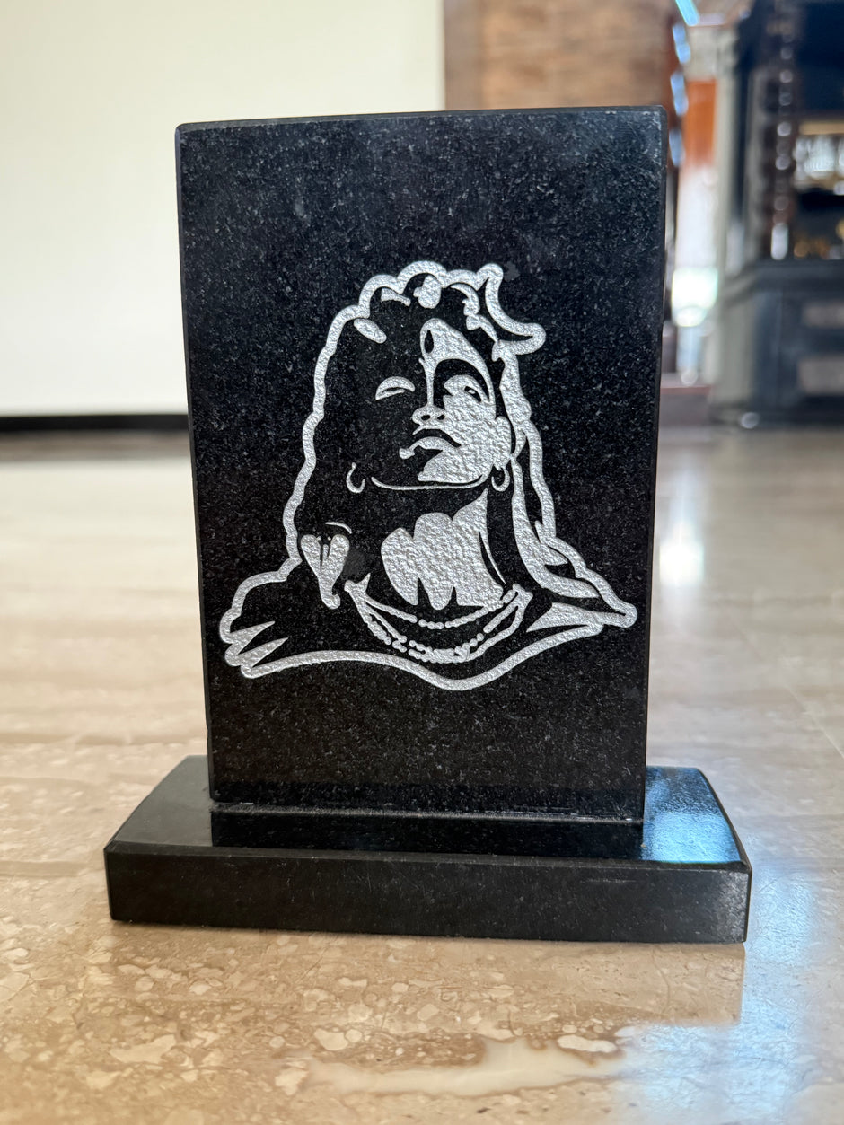 God idol frame (polished granite) - Lord Shiva