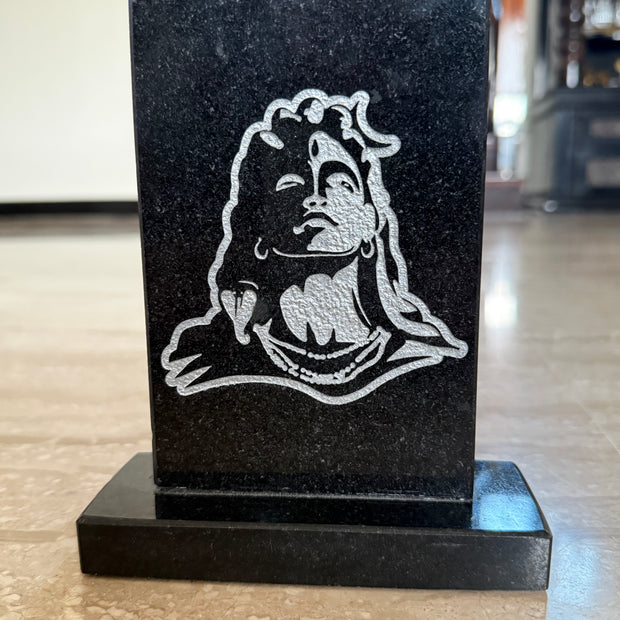 God idol frame (polished granite) - Lord Shiva