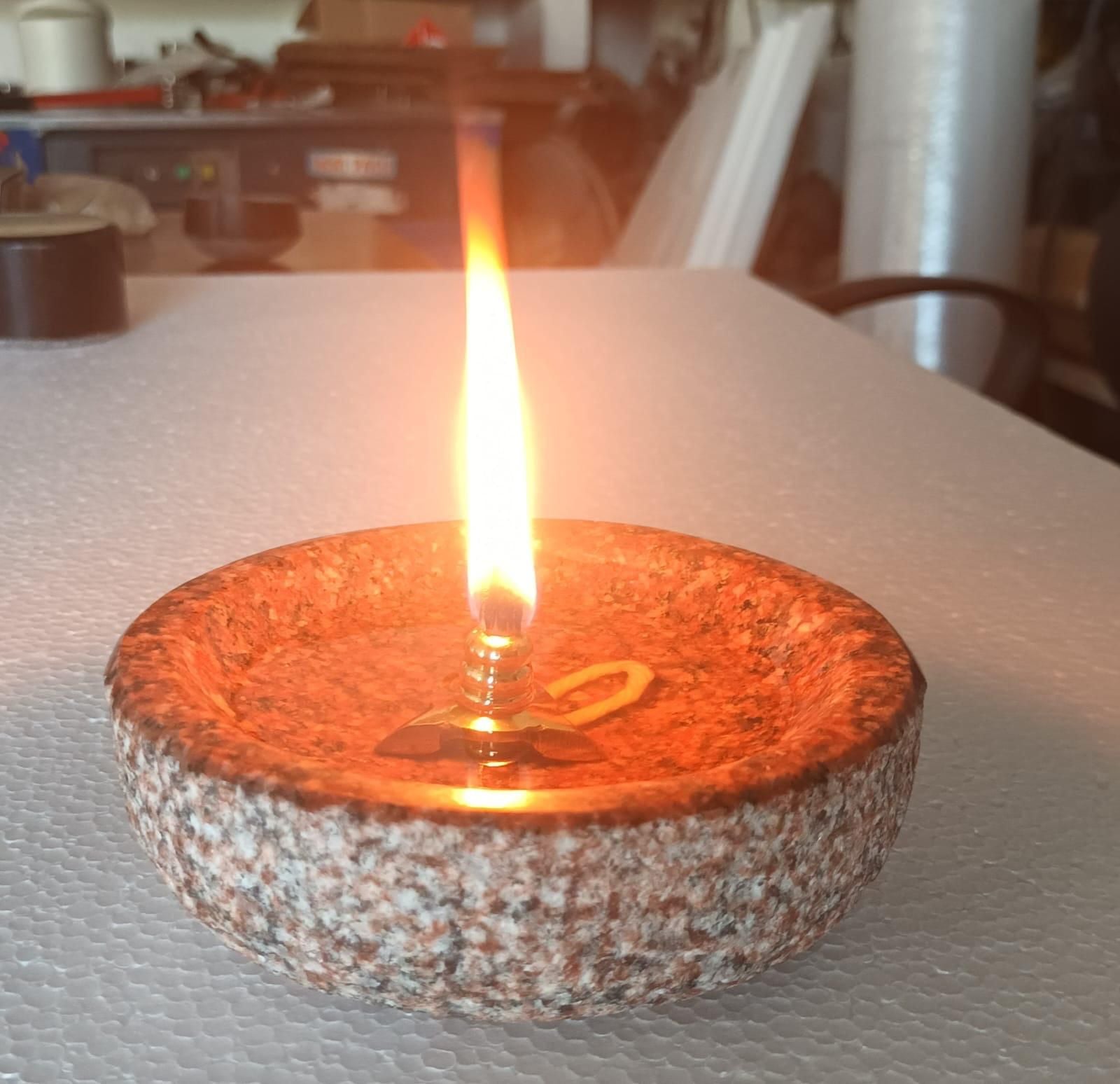 DIYA - 5 inch round rough outside, polished inside